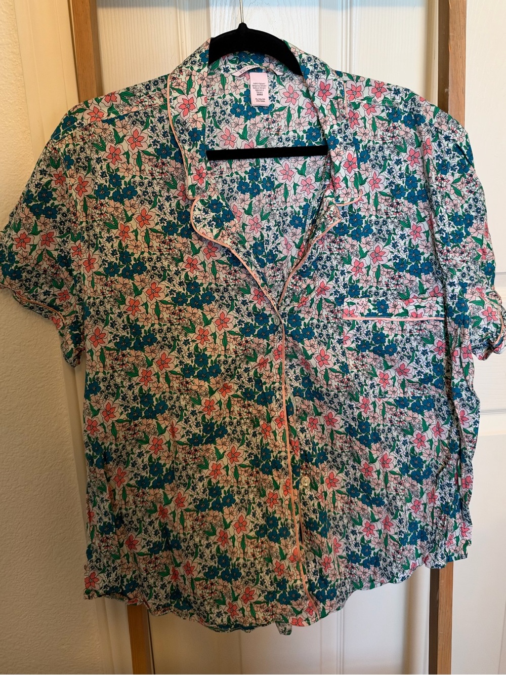 Victoria's Secret Floral Button-Up Pajama Set
